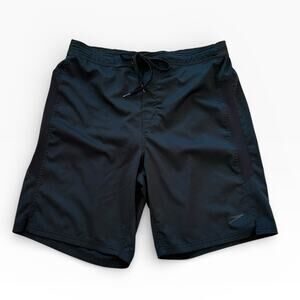 Speedo Men's Black Lined Size Large Swim Hybrid Shorts